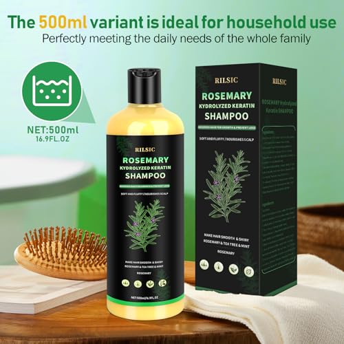 Organic Rosemary Shampoo for Hair Growth – Strengthens, Thickens | 500ml