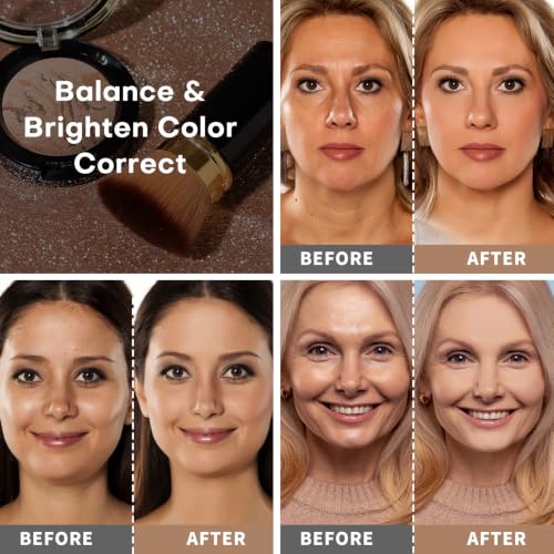 KIMUSE Baked Foundation Powder – Buildable Coverage for Mature Skin