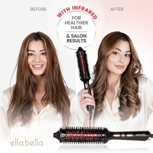 ELLA BELLA Heated Styling Brush with Infrared & Negative Ions