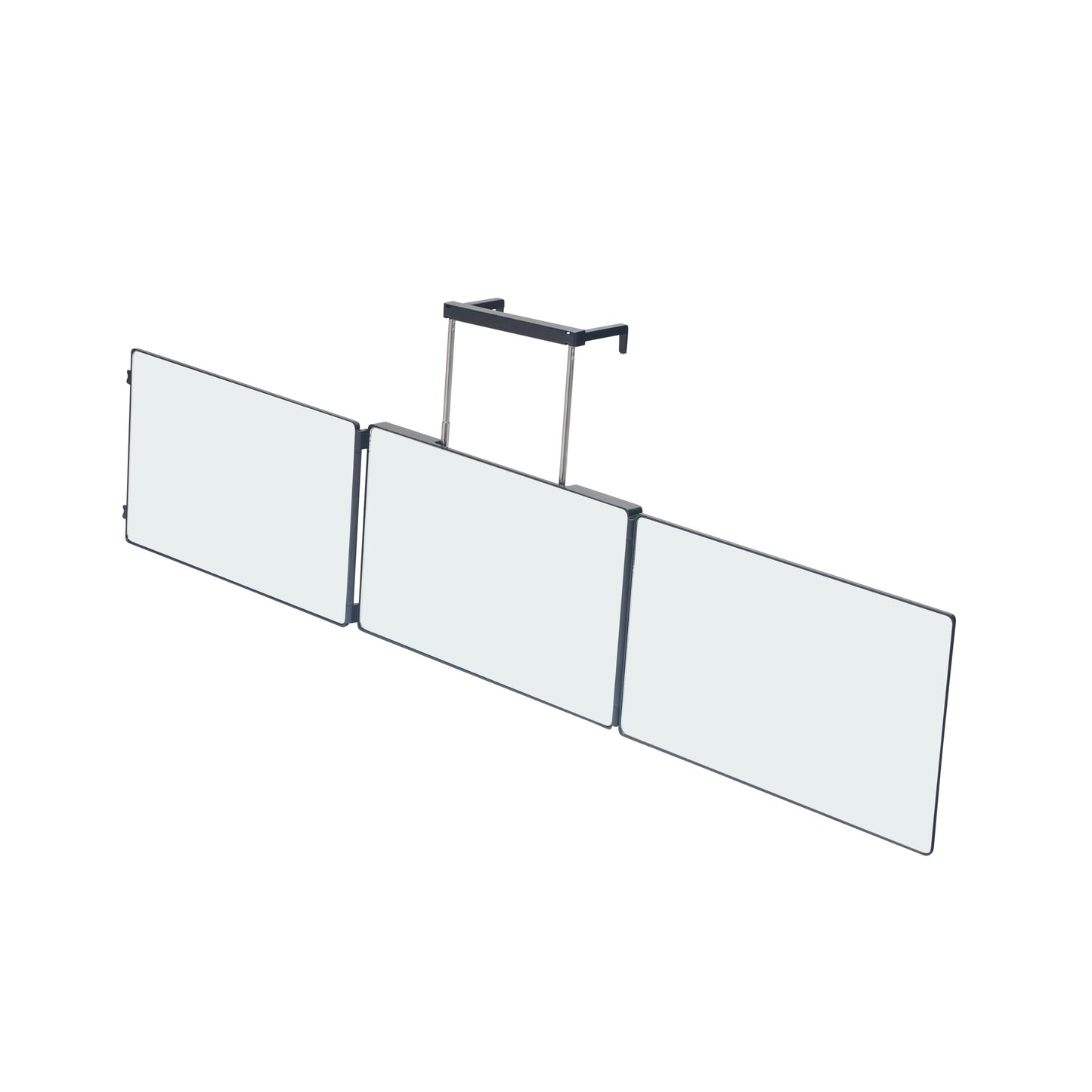 360 Self Hair Cutting Mirror – Premium HD Glass, Matte Anti-Fingerprint Finish, Anti-Fog, Adjustable & Portable Barber Mirror for Home & Travel