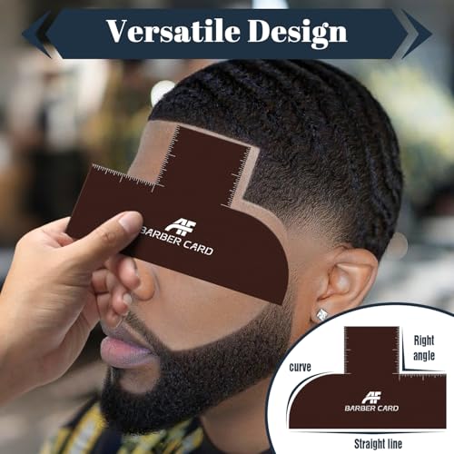 Barber Lineup Tool with Measurement & Color Spray Guide