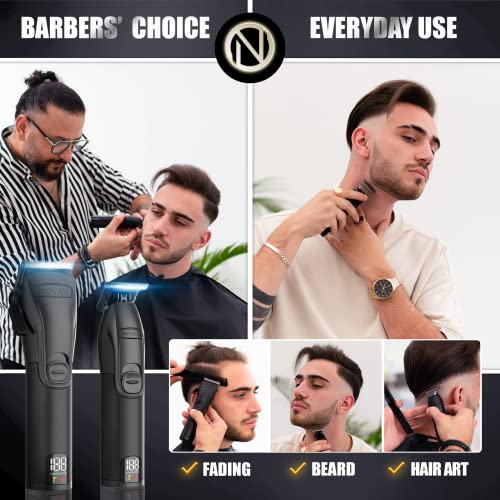 Novah Professional Cordless Hair Clippers for Men | Barber Kit