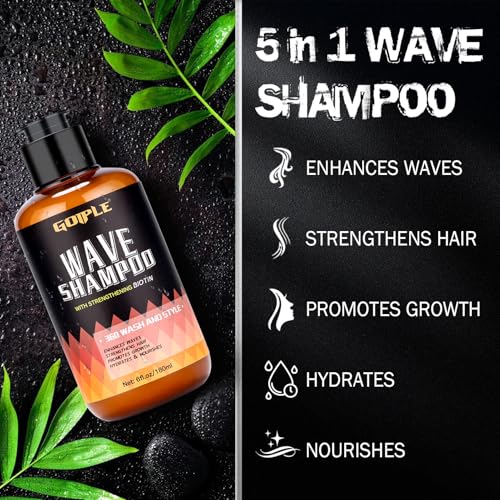 360 Wave Shampoo for Black Men - Hydrating & Strengthening Formula