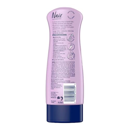 Nair Hair Remover Lotion Cocoa Butter & Vitamin-E 9 Ounce (266ml) (2 Pack)