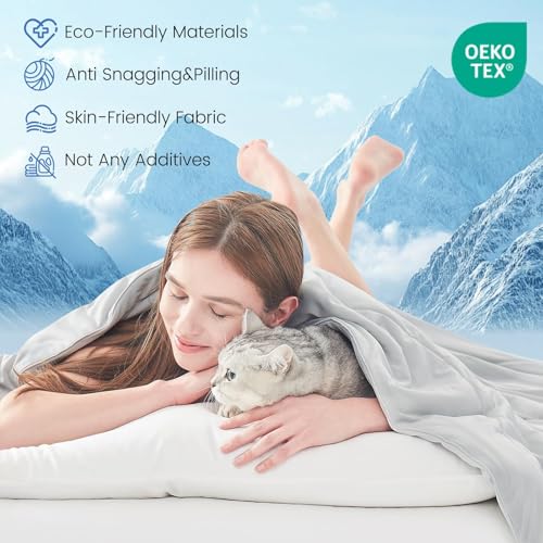 Topcee Queen Size Cooling Comforter - Double-Sided Ice Blanket