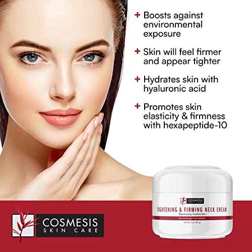 Cosmesis Tightening & Firming Neck Cream - Hydrates & defends neck skin, inhibits elastin breakdown & stimulates collagen synthesis, 2 oz.