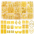 190 Pcs Gold Hair Jewelry for Braids & Dreadlocks - Stylish Accessories