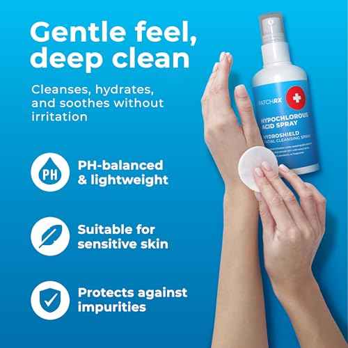 Hypochlorous Acid Spray for Face (8oz, Reduces Acne), Targets Bacteria - HOCL Facial Cleanser Acne Spray for Face, Body, Eczema, Pimples, Breakouts & Overall Skin Recovery (Reduces Redness)