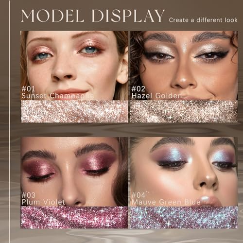 Noerrors Duochrome Eyeshadow Quad - Shimmer Metallic Palette