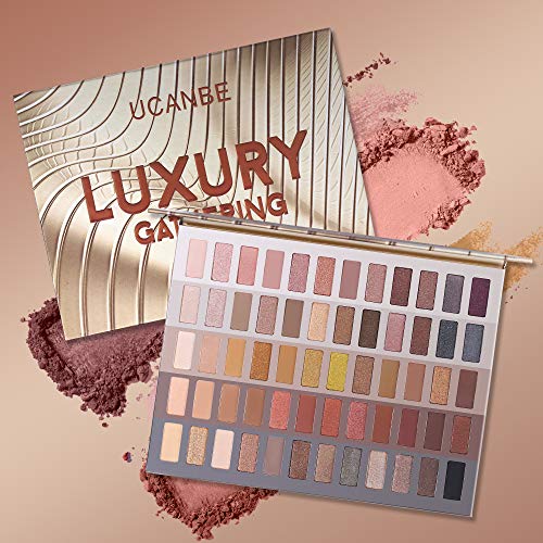 UCANBE 60-Color Neutral Eyeshadow Palette - Matte & Shimmer