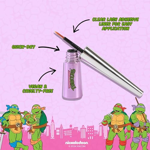 Profusion TMNT 4 Pairs Colored False Eyelashes with Adhesive
