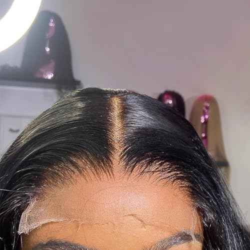 5x5 14 inch HD Lace Closure Human Hair Skin-like 0.1mm thin frontal 100% Virgin Hair pre plucked Natural Black Body Wave