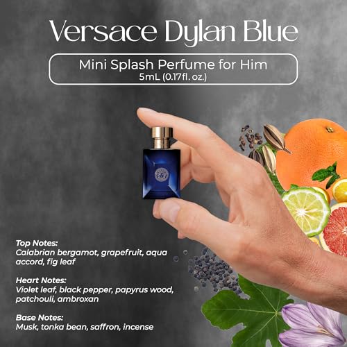 Versace 4-Piece Men's Mini Cologne Gift Set - Travel Fragrance Sampler