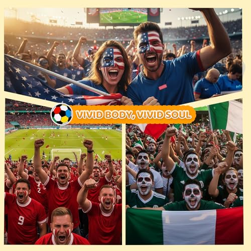 3-Color Face Paint Set for Body & Cosplay