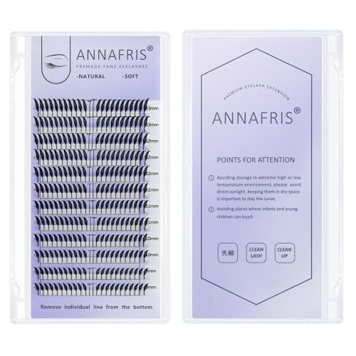 Premade Anime Eyelash Extensions - Fox Style, 0.07D, 9-13mm