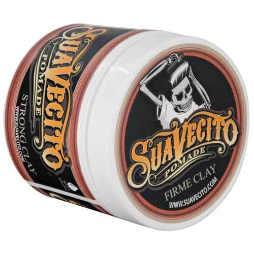 Suavecito Pomade Firme Clay - Strong Hold Hair Clay For Men - Low Shine Matte For Natural Texture Hairstyles