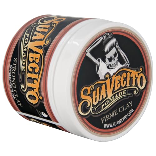 Suavecito Pomade Firme Clay - Strong Hold Matte Finish, 5 oz