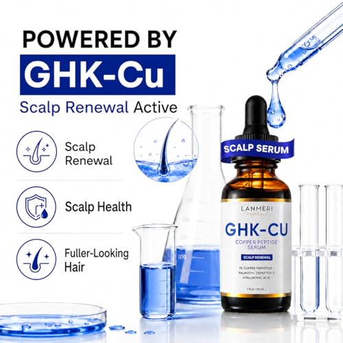 GHK-Cu Copper Peptide Serum for Hair Growth – Scalp Renewal for Thinning Hair