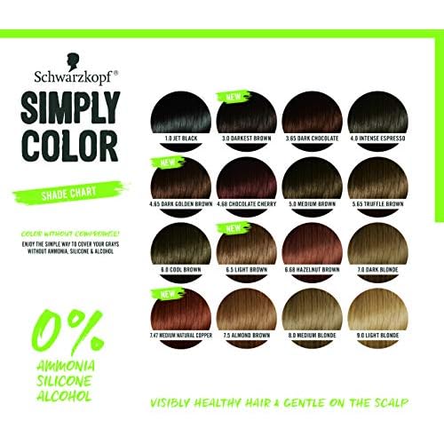 Simply Color Permanent Hair Color, 7.47 Medium Natural Copper