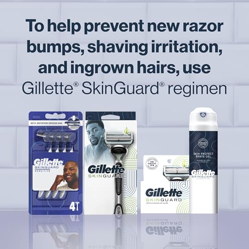 Gillette SkinGuard Men's Razor Blades, 8 Blade Refills