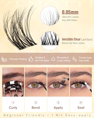 Spider Lash Clusters Wispy Eyelash Extensions 8-16mm