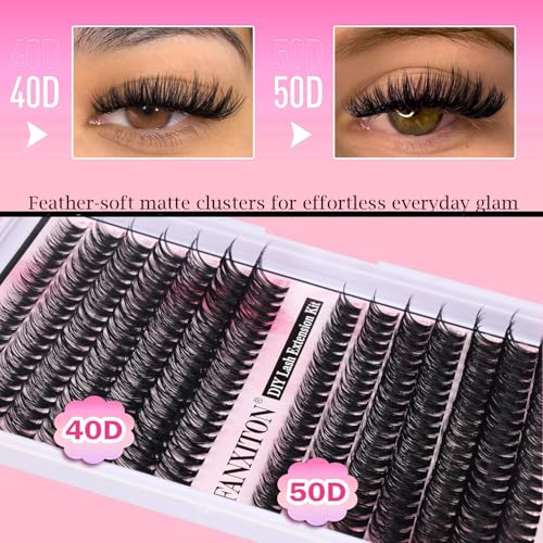 Cluster Lashes 280 pcs D Volume Eyelash Extensions 9-16mm