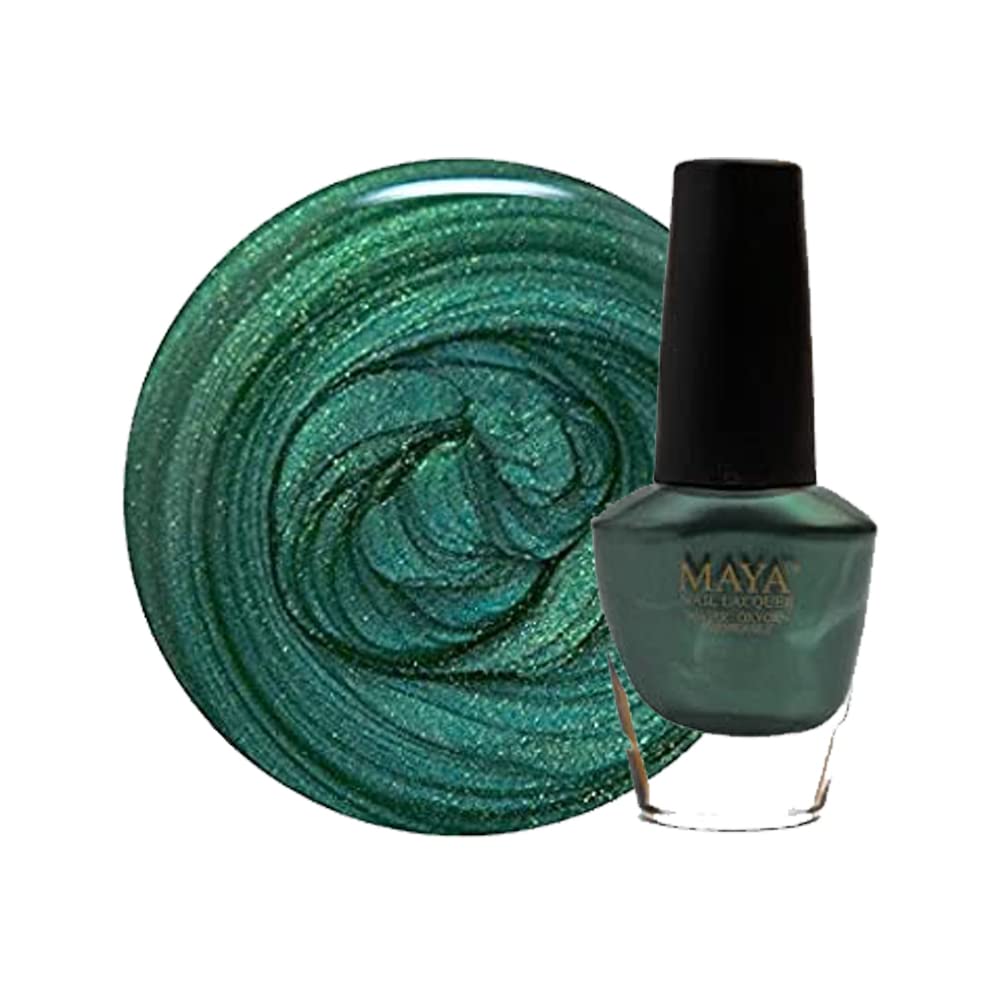 MAYA Cosmetics Halal Breathable Quick Dry Nail Polish, Vegan and Cruelty Free, Oxygen & Water Permeable Nail Lacquer, Non Toxic Gentle On Nails, Mystique