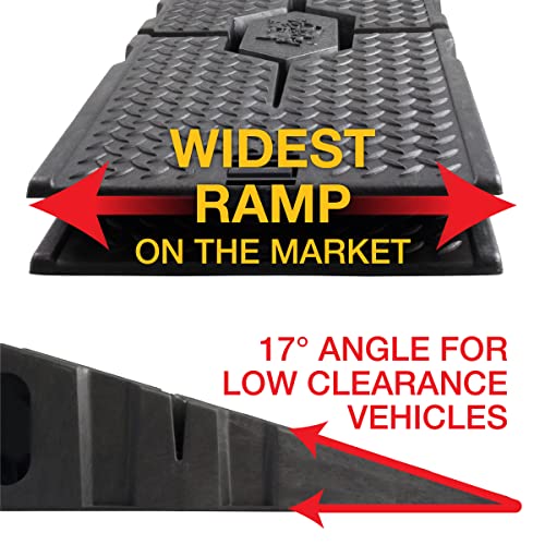 RhinoGear 11912ABMI RhinoRamps MAX Vehicle Ramp - Pair (16,000lb. GVW Capacity)