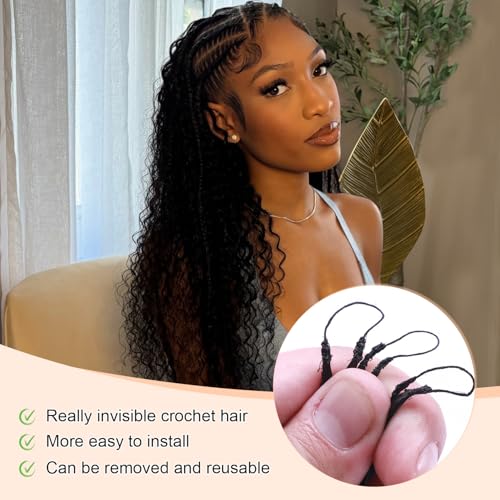 Curly Crochet Hair Extensions 18 Inch Deep Wave 100 Roots