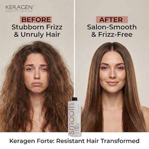 KERAGEN Brazilian Keratin Hair Smoothing Treatment 16 oz
