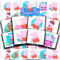 Peppa Pig Tattoos Party Favors Bundle ~ 72 Perforated Individual 2" x 2" Peppa Pig Temporary Tattoos for Kids Boys Girls (Peppa Pig Party Supplies MADE IN USA)