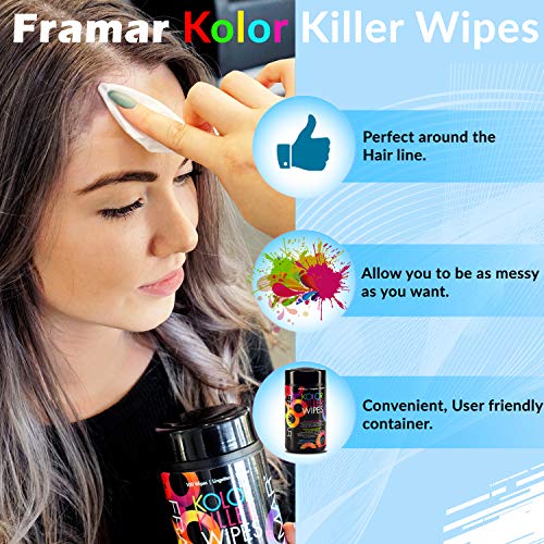 Framar Kolor Killer Hair Dye Remover Wipes (100 Count)