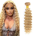 32 Inch Blonde Deep Wave Human Hair Bundle P27/613