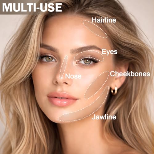 Matte Contour Palette, Face Sculpting Powder for Light Skin