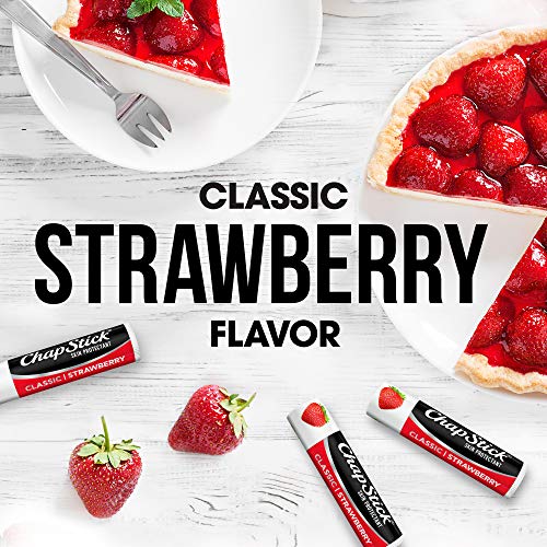ChapStick Lip Moisturizer, Classic Strawberry 3-Packs (12 Sets/36 Tubes) ? Bulk Lip Balm, Fruity & Sweet, 0.15 Oz Ea