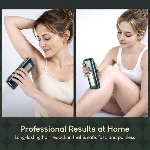 IPL Hair Removal Device for Face, Body & Sensitive Skin - 5 Levels, Ice Cooling