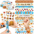 Cookie Party Favors Set - 24 Slap Bracelets & 36 Temporary Tattoos