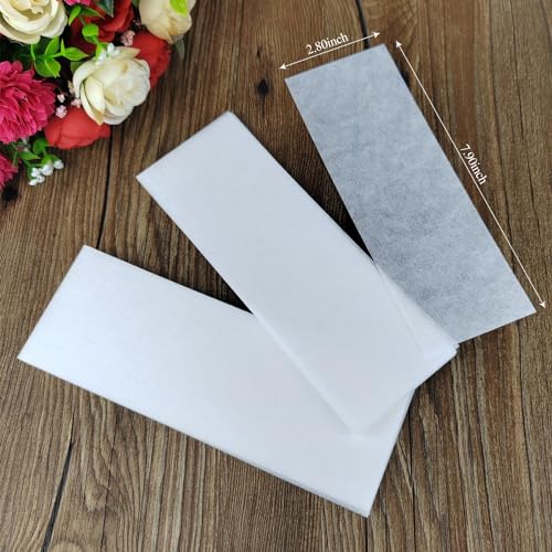 100 Pcs Waxing Paper 2.8 x 7.9 Inch Wax Strips For Hair Removal On Legs Chest Back Intimate Areas And Face