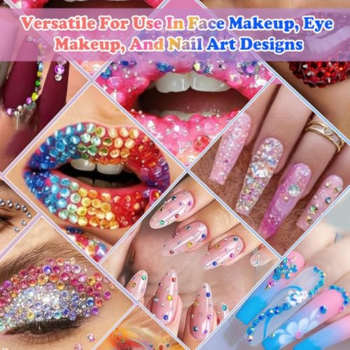 50000Pcs 3mm Flatback Rhinestones Kit with B7000 Glue