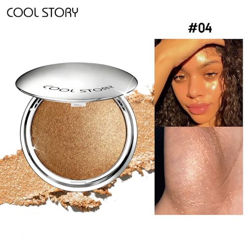 Bronze Shimmer Highlighter Palette – Face & Body Makeup