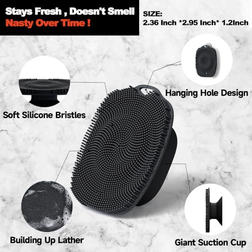 Silicone Face Scrubber Set - Soft Exfoliator for Sensitive Skin