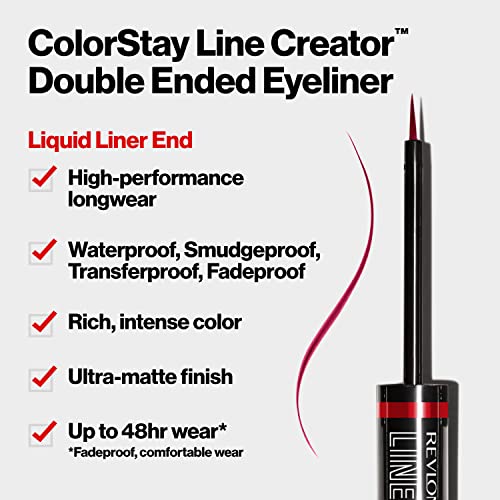 REVLON ColorStay Line Creator Double-Ended Eyeliner & Kohl Pencil
