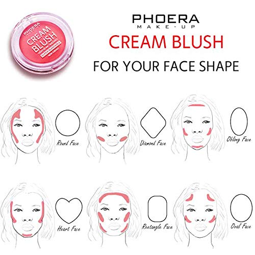 PHOERA Cream Blush – Buildable, Sweat-Resistant Cheek Color