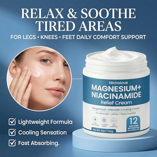 Magnesium Niacinamide Relief Cream - 4 oz