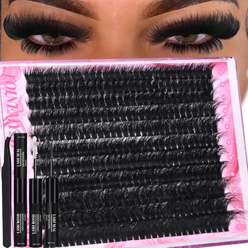 200D Lash Clusters Kit 330Pcs 12-22MM Volume Extensions