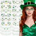 St. Patrick's Day Temporary Tattoos - 18 Waterproof Shamrock Stickers