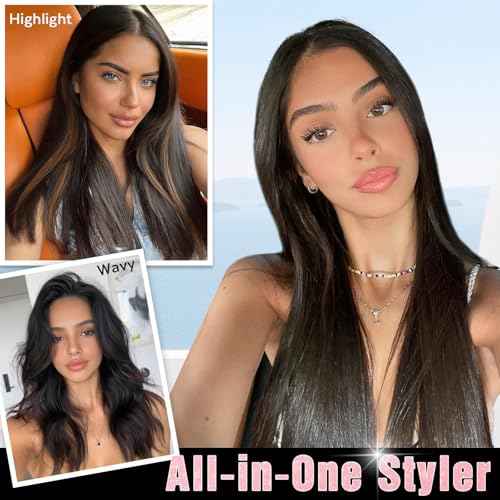 FAVE 18 Inch Clip in Human Hair Extensions 110g Seamless & Invisible Clip in Hair Extensions 100% Remy Human Hair Hairpieces for Volume & Length (Natural Black)