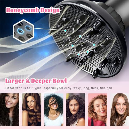 Universal Hair Diffuser for 1.4"-3.1" Blow Dryers | Curly Hair