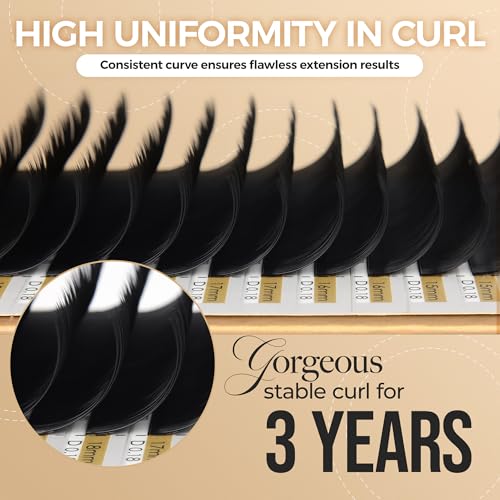 LASHVIEW Silk Mink Lash Extensions 0.20mm C Curl 8-15mm Tray