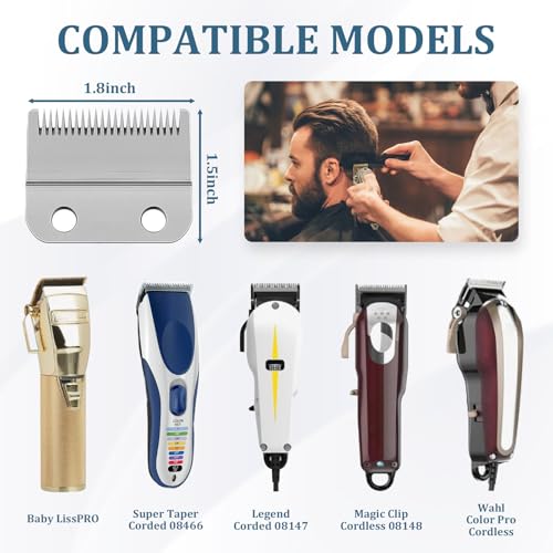 CR8GR8 Clipper Guards Set, Compatible with Wahl Hair Clippers, Guard Number: #1/2, #1, #1 1/2, #2, #3, #4(Length: 1/16", 1/8", 3/16", 1/4", 3/8", 1/2")